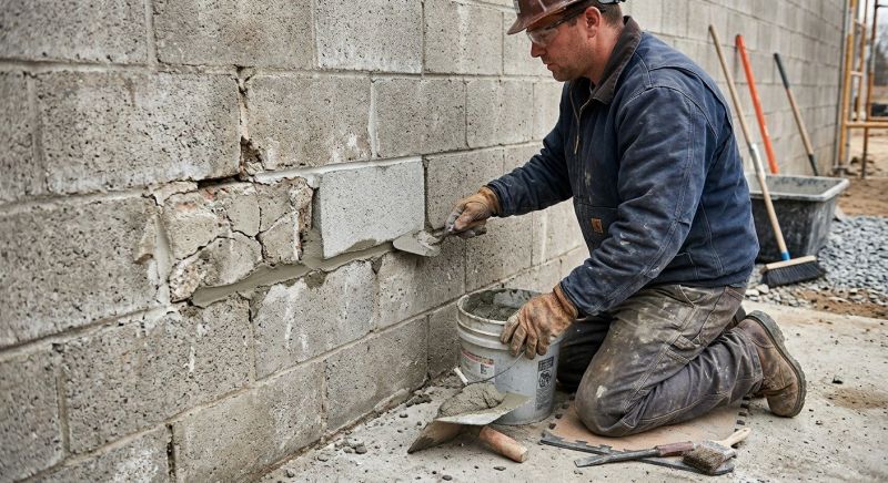 Block Wall Repair in Walton, WV