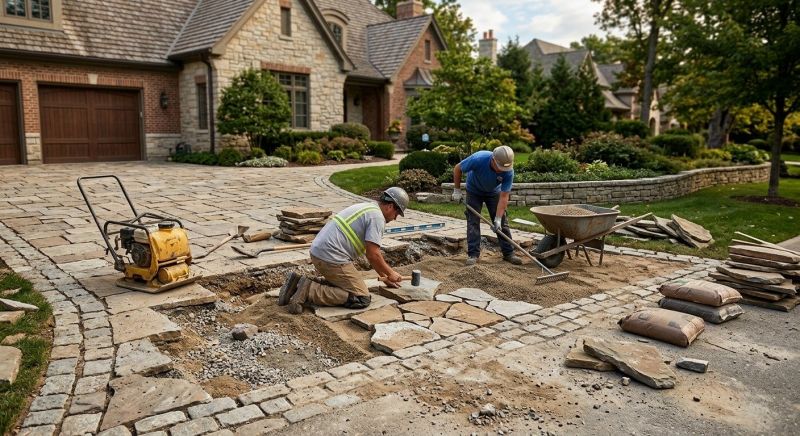 Brick Driveway Repair in Charleston, WV