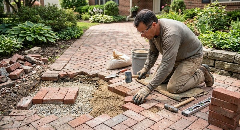 Brick Hardscape Repair in Charleston, WV
