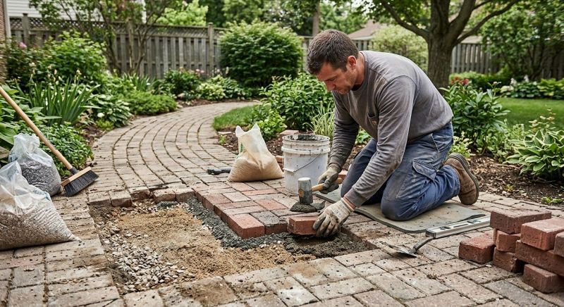 Brick Pathway Repair in Charleston, WV
