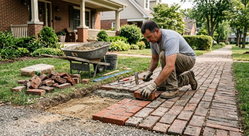 Brick Pathway Repair in Charleston, WV