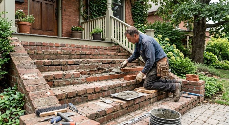 Brick Stairs Repair in Alum Creek, WV