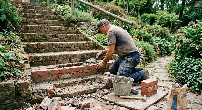 Brick Stairs Repair in Kanawha County, WV