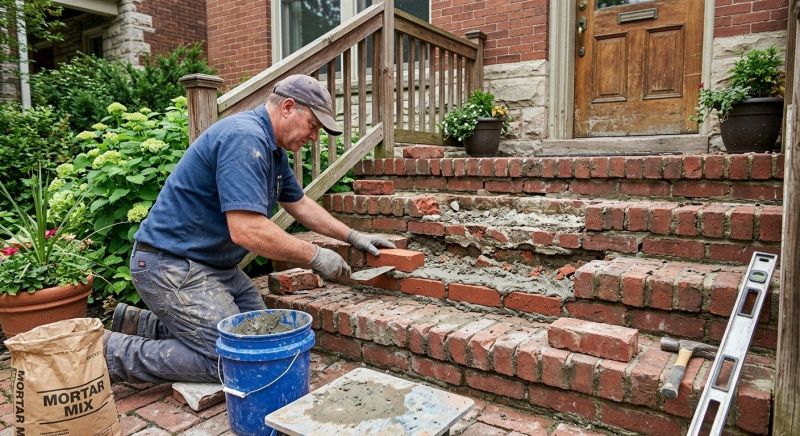 Brick Steps Repair in Charleston, WV