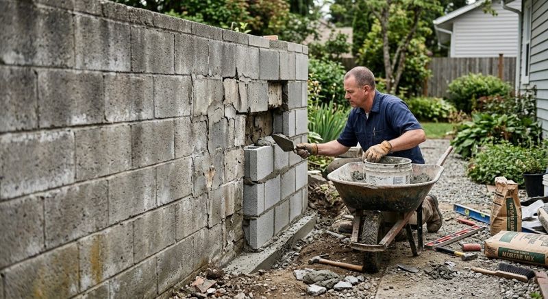 Cinder Block Repair in Charleston, WV