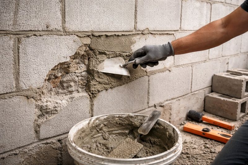 Cinder Block Wall Repair in Alum Creek, WV