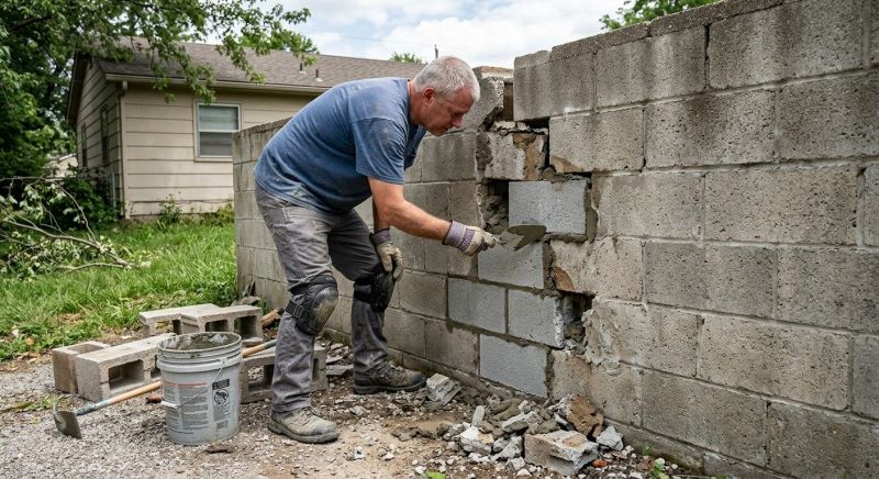 Concrete Block Repair in Elkview, WV