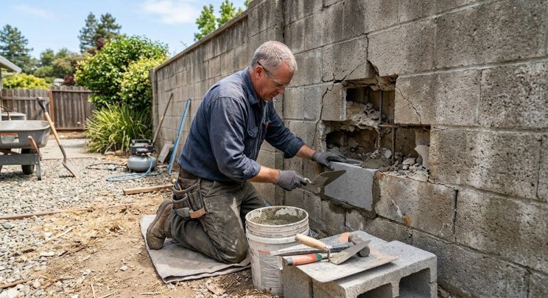 Concrete Block Repair in Putnam County, WV