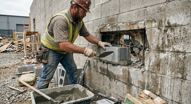 Concrete Block Repair in Putnam County, WV