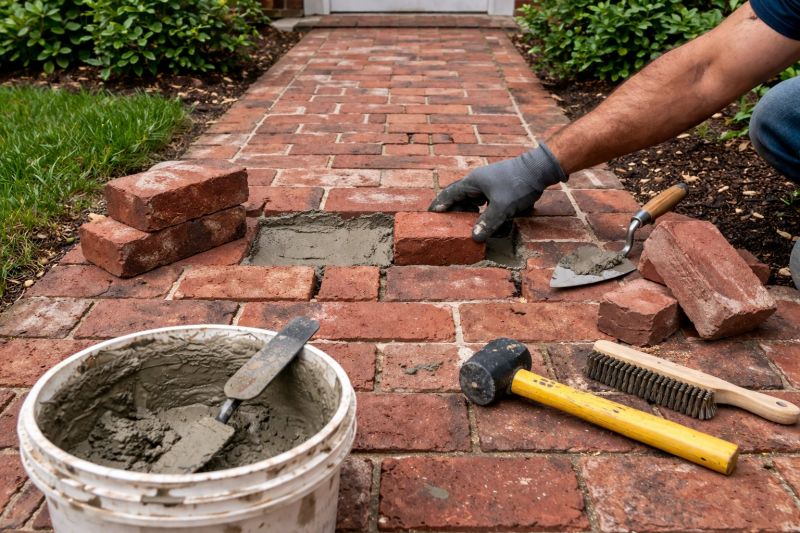 Entryway Brick Repair in Charleston, WV