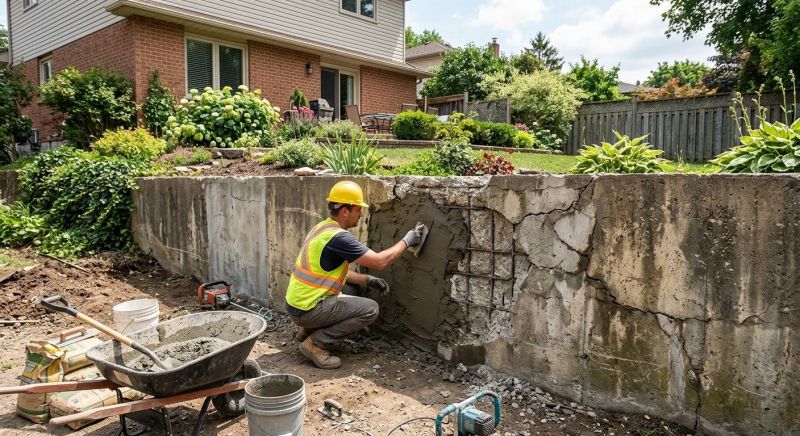 Retaining Wall Repair in Walton, WV