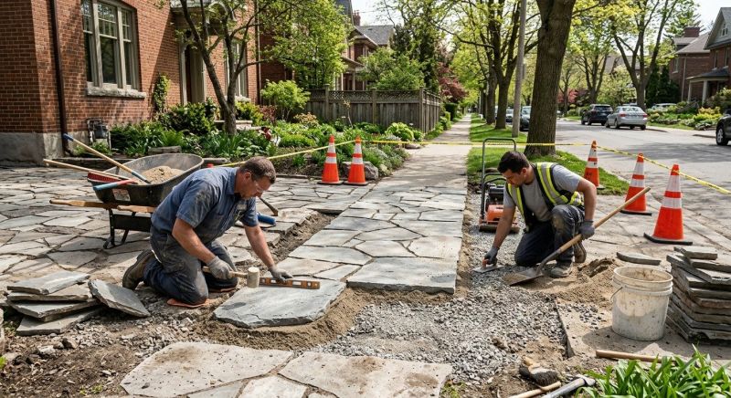 Stone Walkway Repair in Charleston, WV