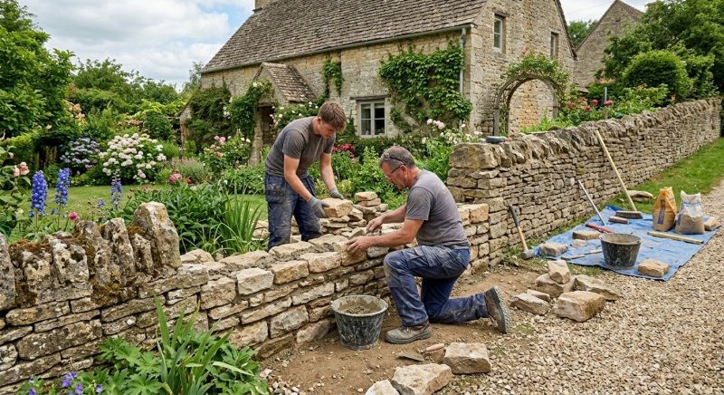 Stone Wall Repair in Nitro, WV