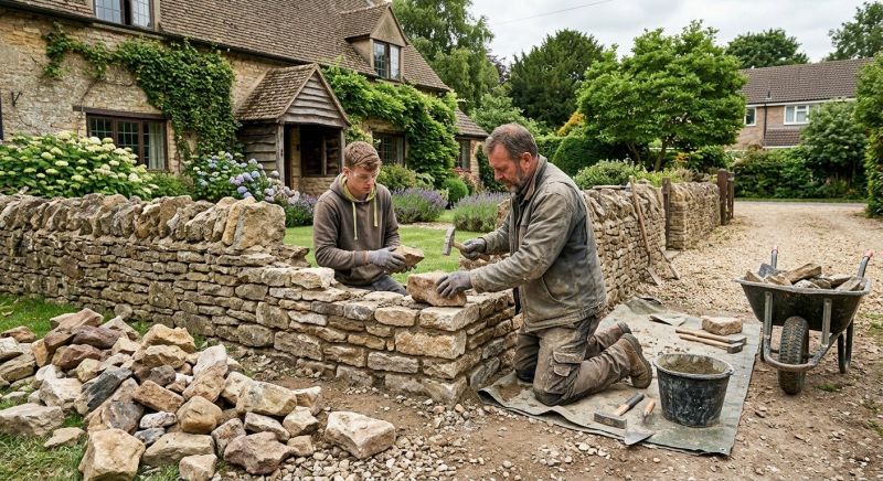 Stone Wall Repair in Nitro, WV