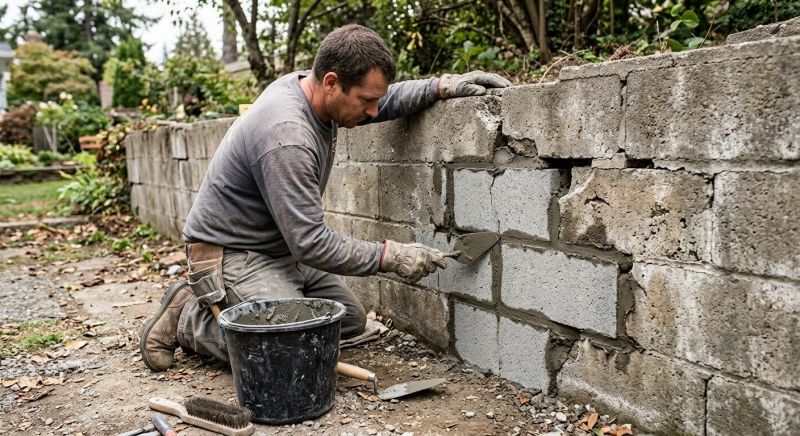 Stone Wall Repair in Putnam County, WV