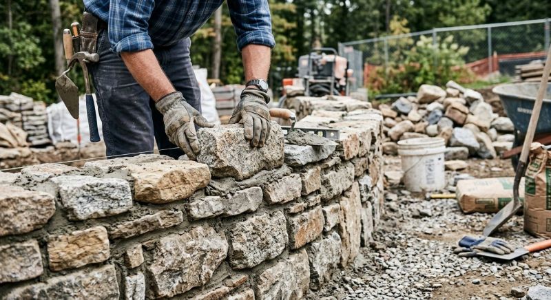 Stonework Installation in Amma, WV